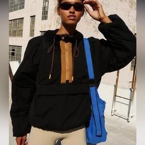 Free People FP Movement Women's Small Black In A Pillow Puffer Pullover